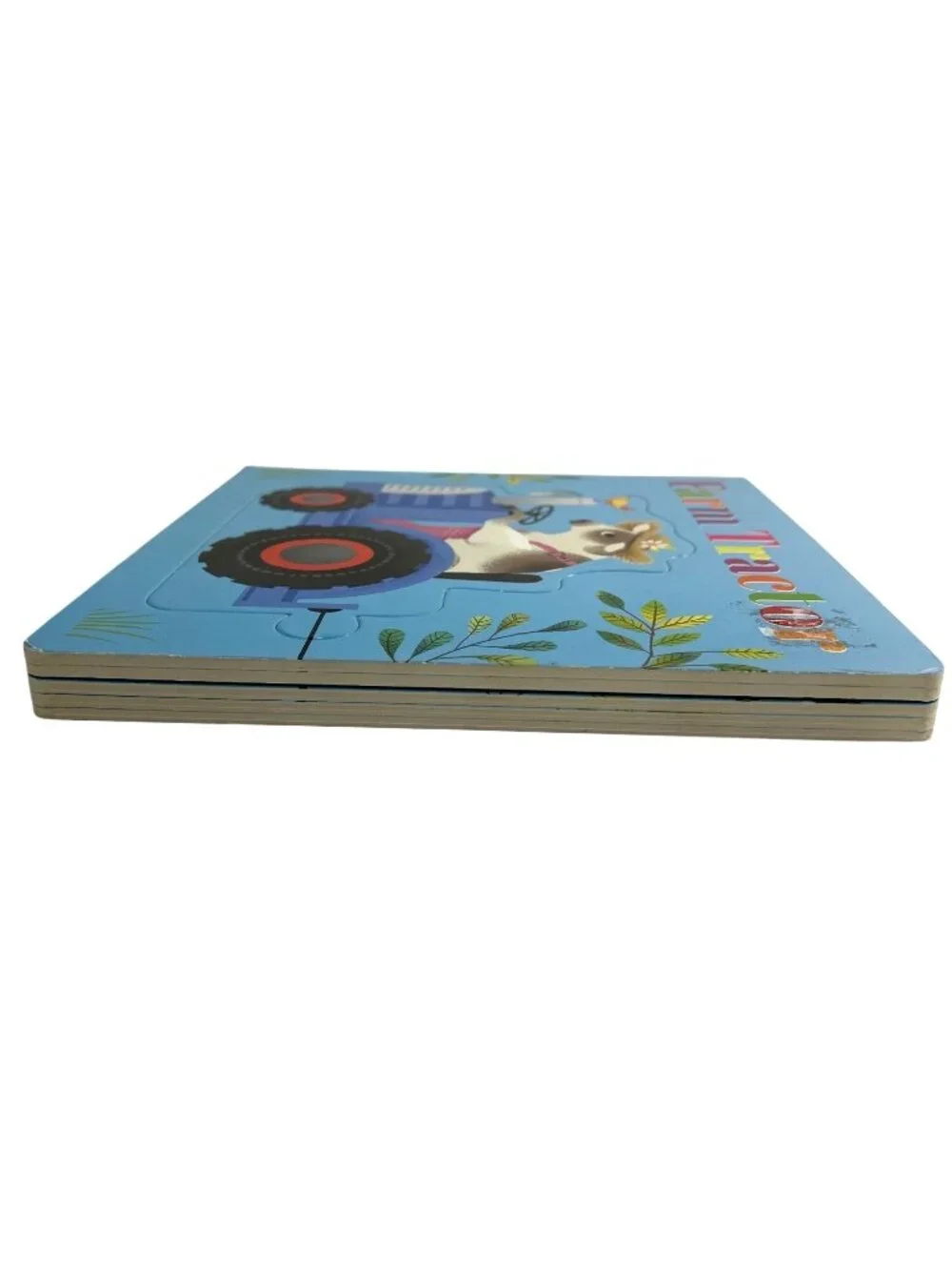 Children Board Book Farm Tractor Puzzle Blue Multi Ages 3 Up